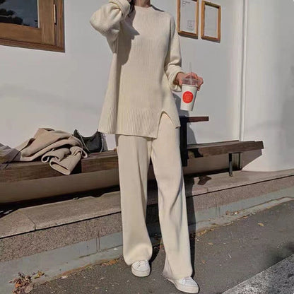 Ensemble Décontracté Pull Ample Et Pantalon Stylé pour Femme