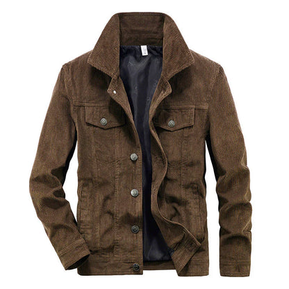 Veste Ajustée en Cordelette Boutonnée pour Homme