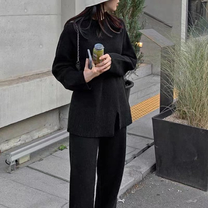 Ensemble Décontracté Pull Ample Et Pantalon Stylé pour Femme