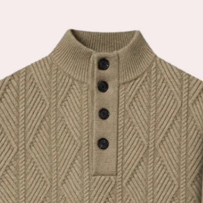 Pull en Tricot à Col Rond Elégant pour Homme