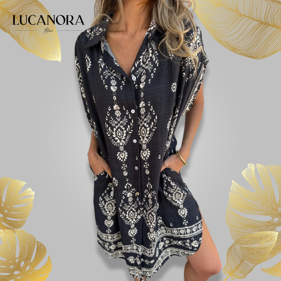 Robe à manches courtes avec poches