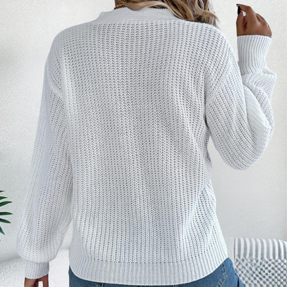 Pull Femme Unique Croise Design Tricot