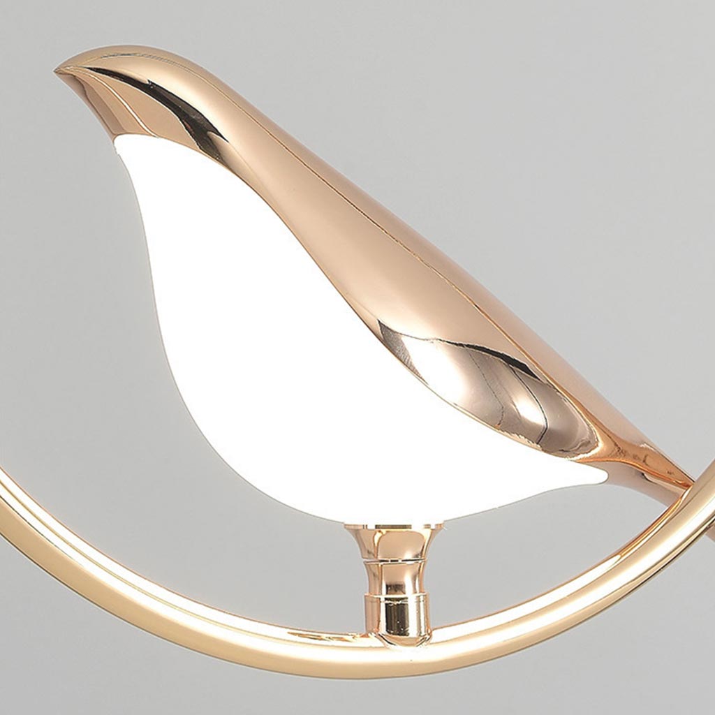 Lampe pendante LED circulaire Oiseau pie