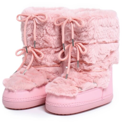 Bottes d'hiver douillettes kawaii pour femmes