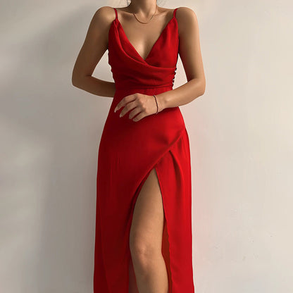 Robe Slim Élégance Formelle Femme