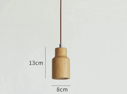 Suspension LED en Bois Moderne