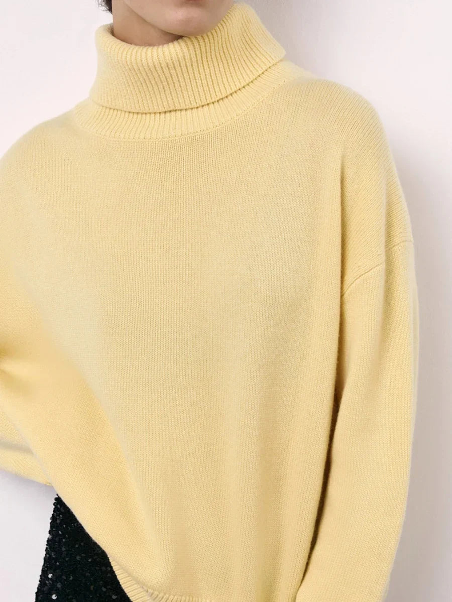 Pull Turtleneck Douillet Décontracté pour Femmes