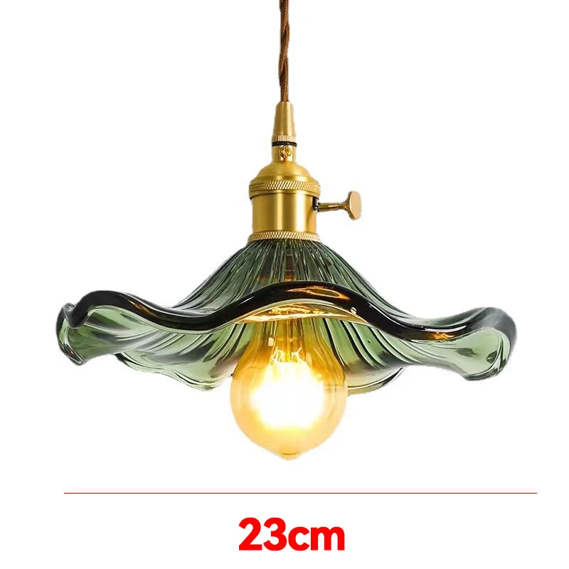 Lampe Pendante Nordique en Verre Cuivré