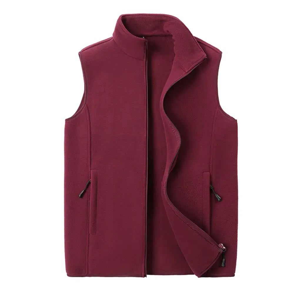 Gilet d'Hiver Stylé en Fleece pour Hommes