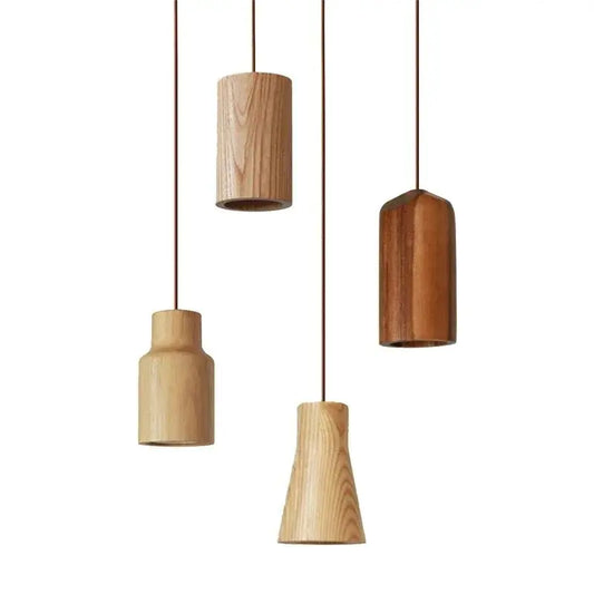 Suspension LED en Bois Moderne