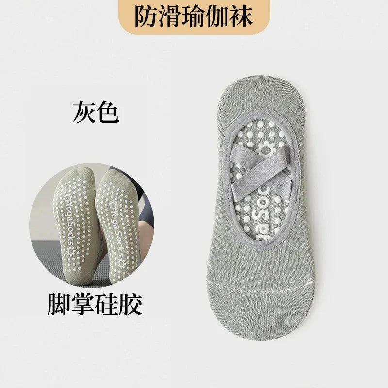 Chaussettes Antidérapantes Modernes Femme avec Bandes en Silicone