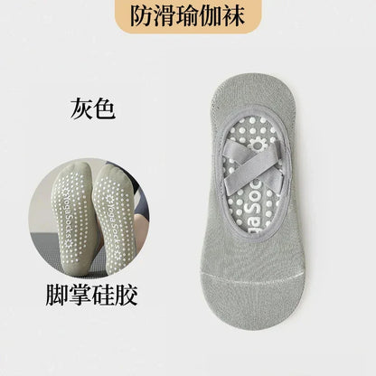 Chaussettes Antidérapantes Modernes Femme avec Bandes en Silicone