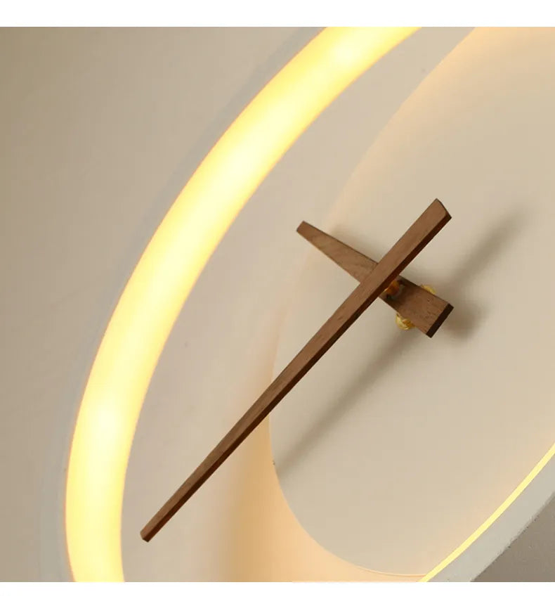 Lampe Murale Horloge LED Minimaliste Moderne Classique