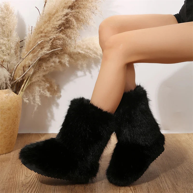 Bottes d'Hiver Luxueuses et Douillettes