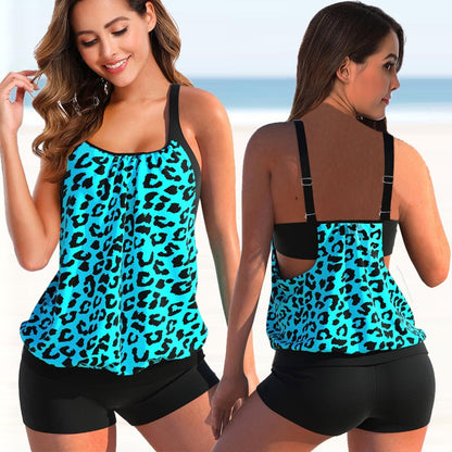 Ensemble Femme Élégant Imprimé Floral Tankini