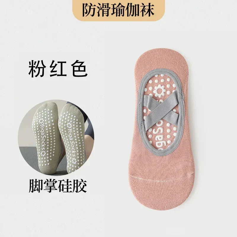 Chaussettes Antidérapantes Modernes Femme avec Bandes en Silicone