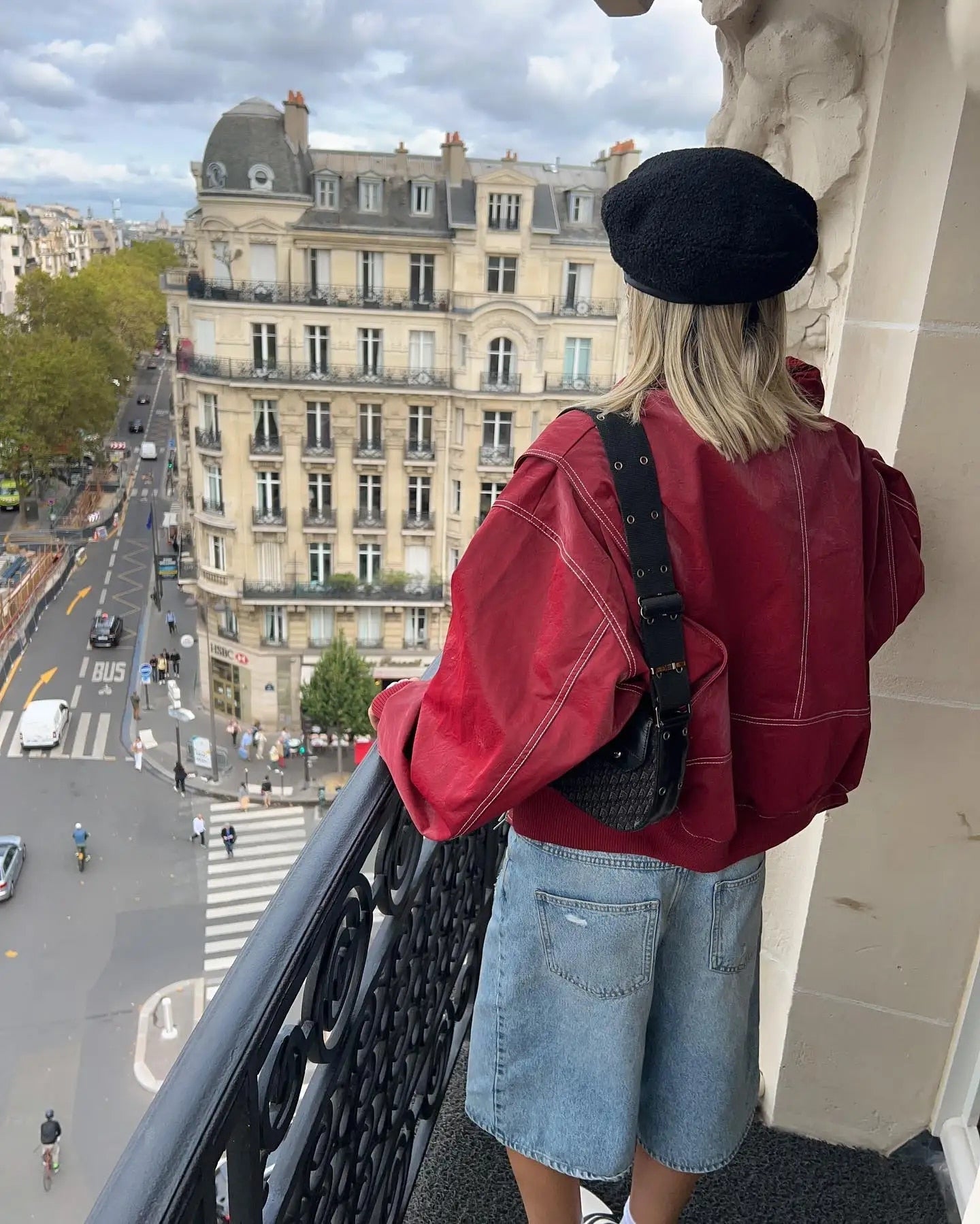 Veste en Cuir Élégante Femmes avec Revers Oversized