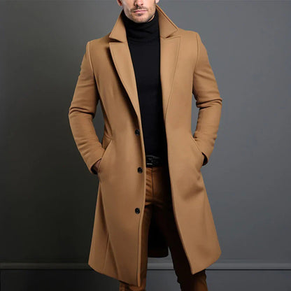 Manteau Long Élégant et Distingué pour Hommes