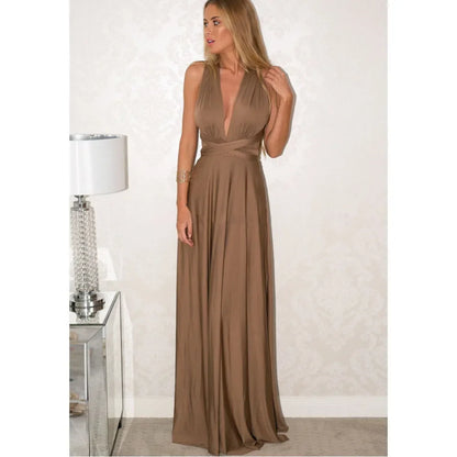 Robe Maxi Bandage Corde Boho Audacieuse Femmes