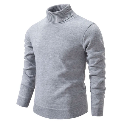 Pull Col Montant Premium en Laine Pure Homme