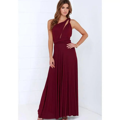 Robe Maxi Bandage Corde Boho Audacieuse Femmes