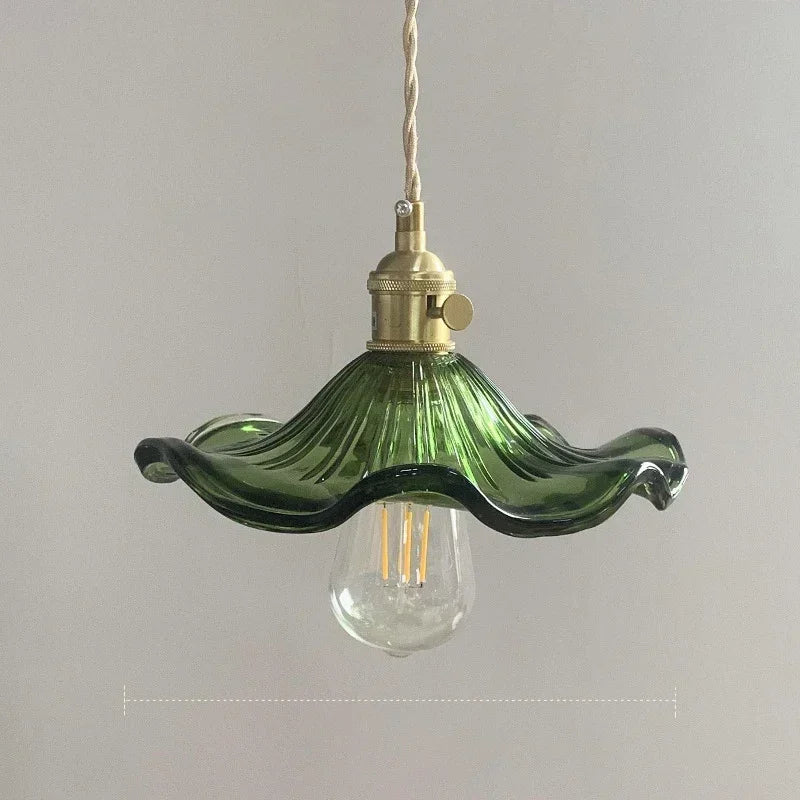 Lampe Pendante Nordique en Verre Cuivré