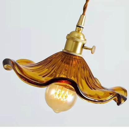 Lampe Pendante Nordique en Verre Cuivré