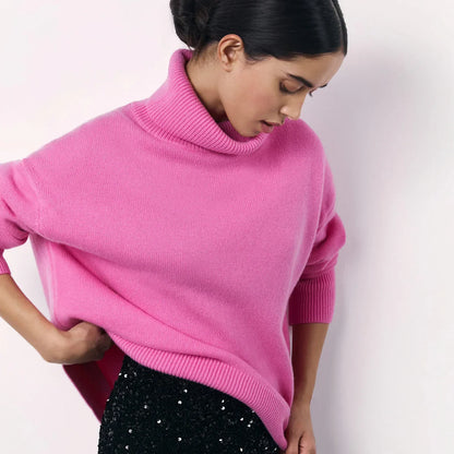 Pull Turtleneck Douillet Décontracté pour Femmes