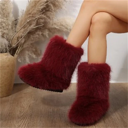 Bottes d'Hiver Luxueuses et Douillettes