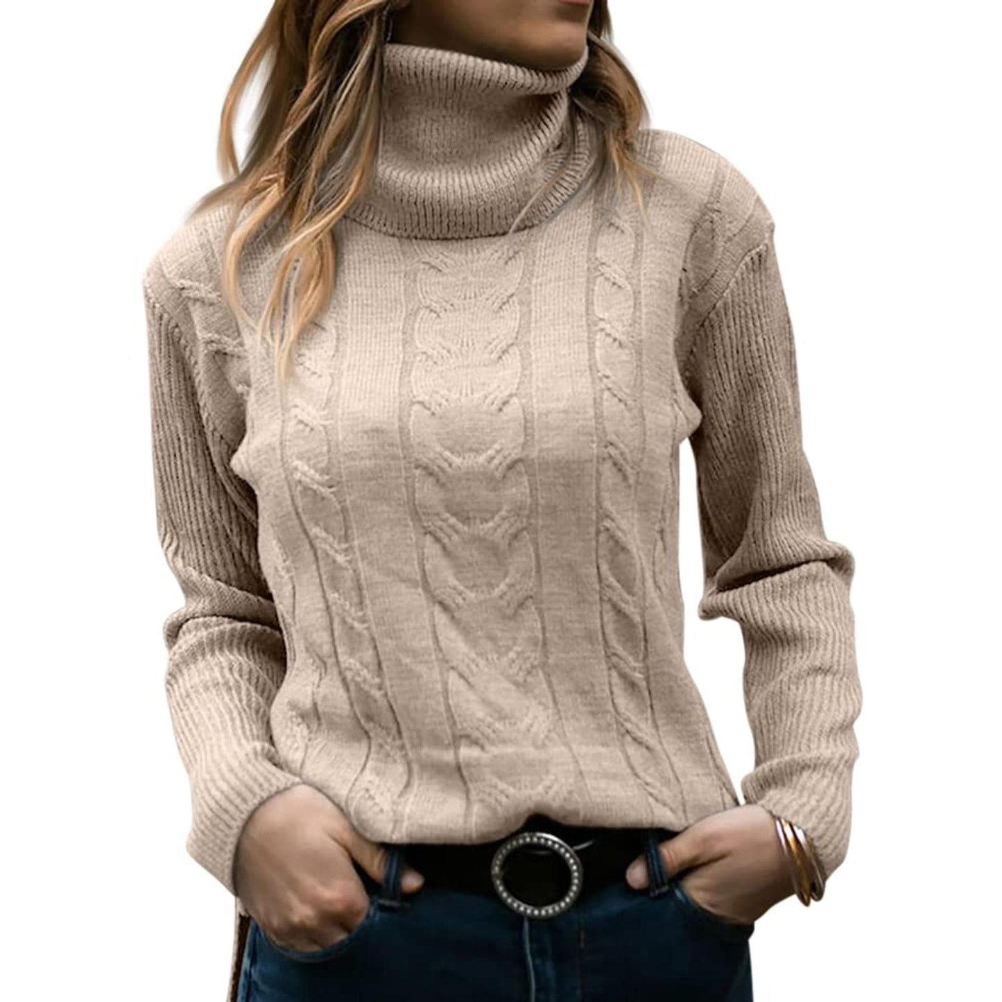 Pull Turtleneck Douillet pour Femmes Élégantes