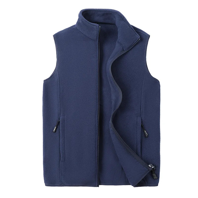 Gilet d'Hiver Stylé en Fleece pour Hommes