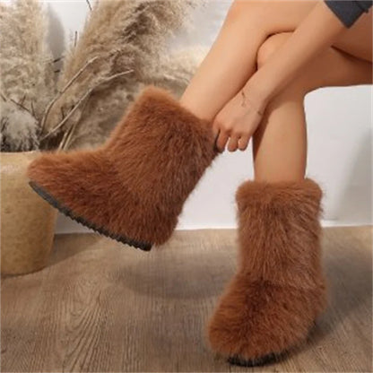 Bottes d'Hiver Luxueuses et Douillettes