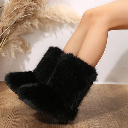 Bottes d'Hiver Luxueuses et Douillettes