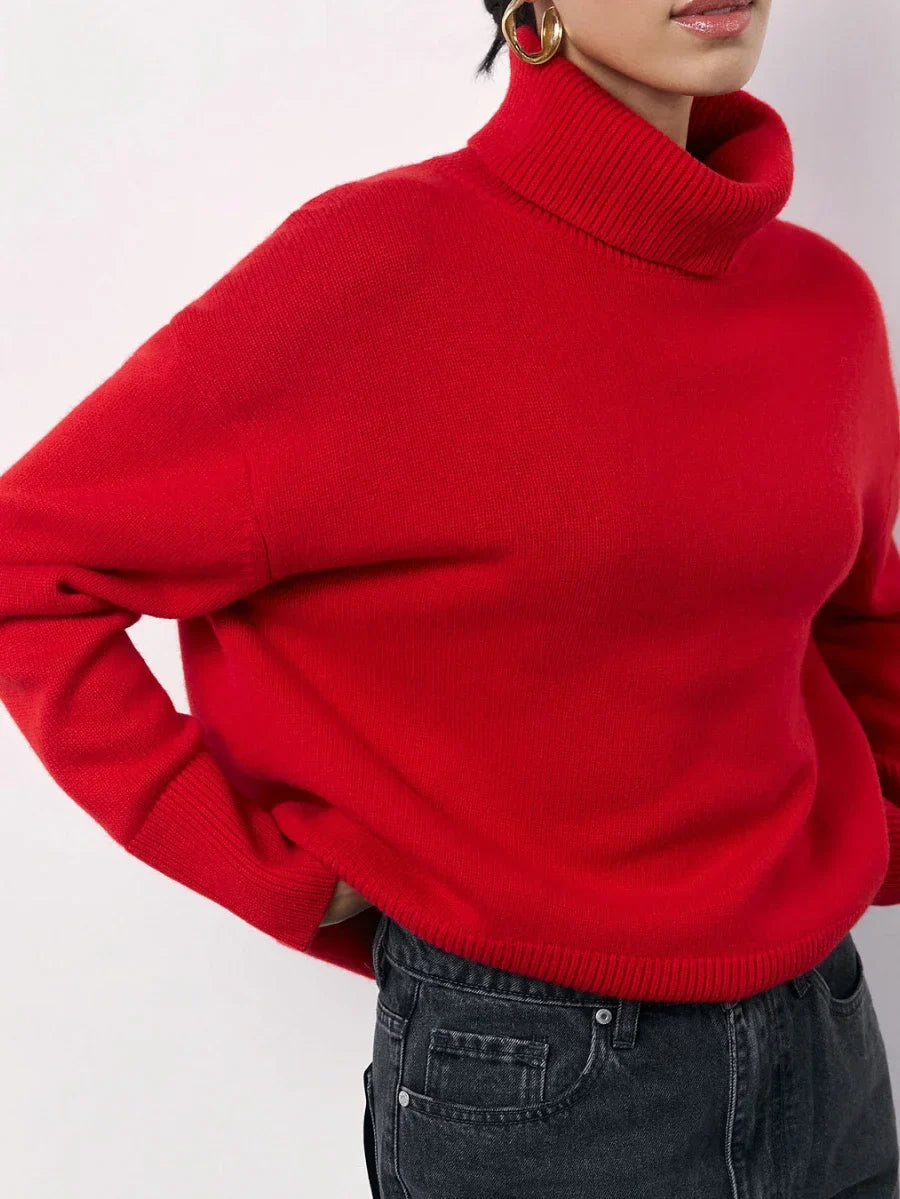 Pull Turtleneck Douillet Décontracté pour Femmes