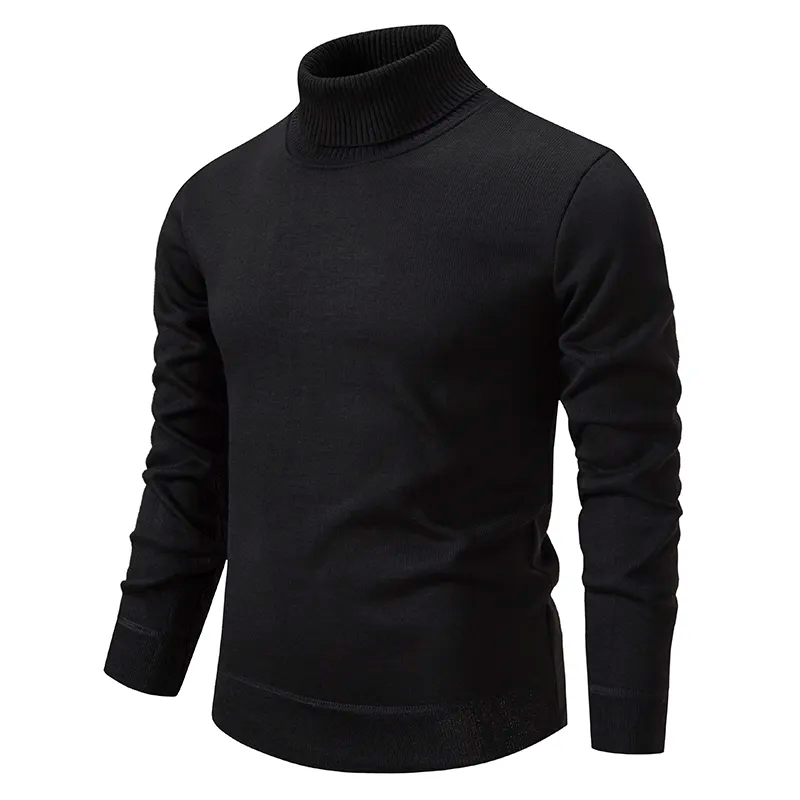 Pull Col Montant Premium en Laine Pure Homme