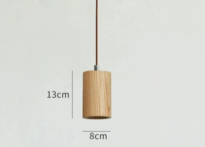 Suspension LED en Bois Moderne