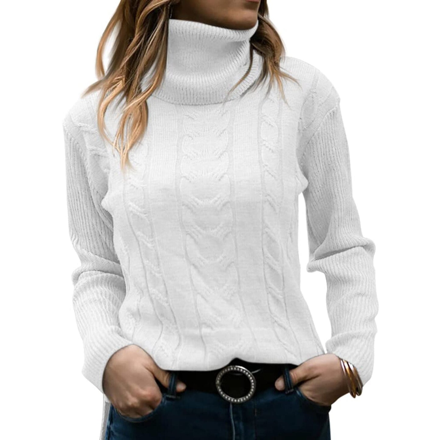 Pull Turtleneck Douillet pour Femmes Élégantes