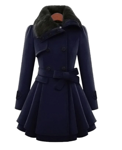 Manteau d'Hiver Stylée Ceinturée pour Femme