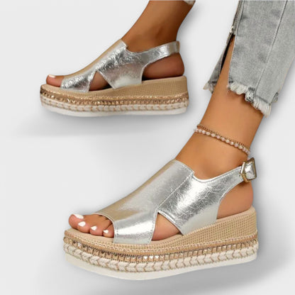 Sandale à talons femme – Cuir lisse et design moderne