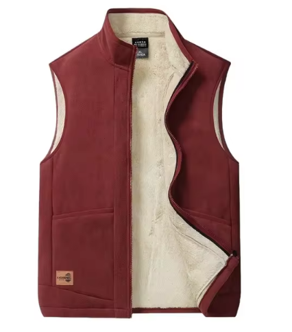 Gilet Homme Doublé Laine Léger