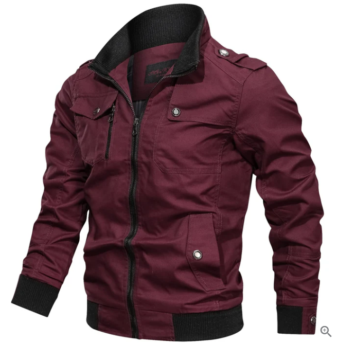 Veste Bomber Homme Windproof Chaude et Stylée