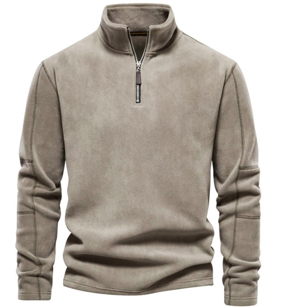 Pull Zippé Chaud et Confortable pour Homme