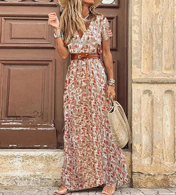 Robe longue d'été Boho Bliss pour femme