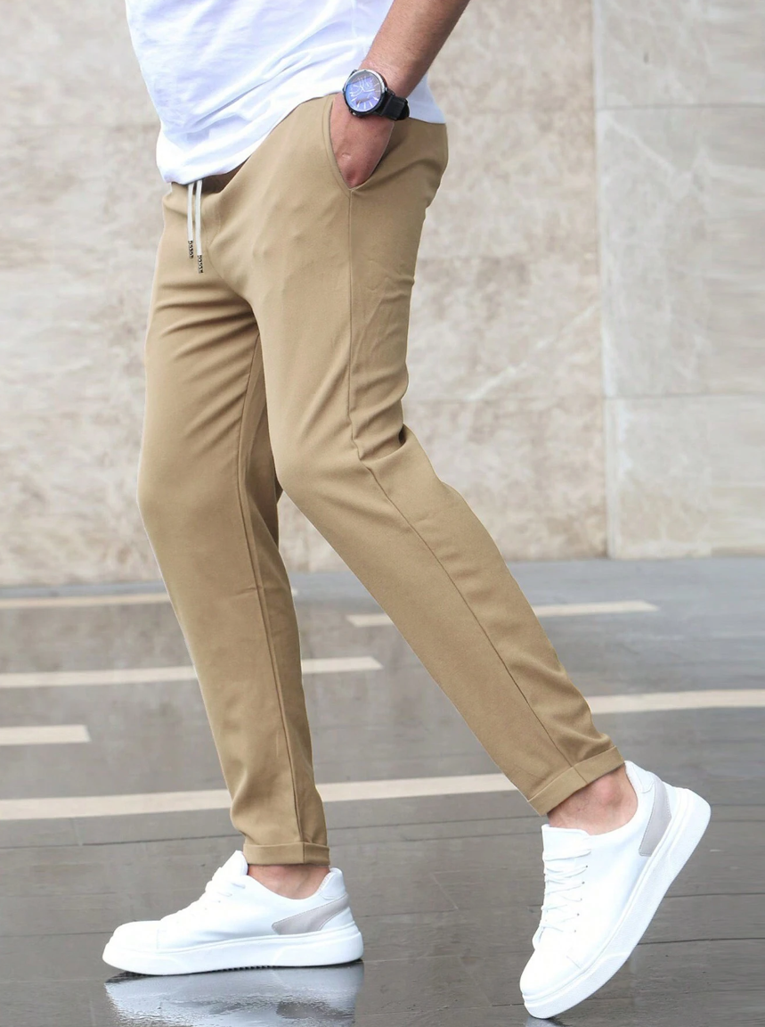 Pantalons de Luxe Premium Stretch Tailleur Hommes