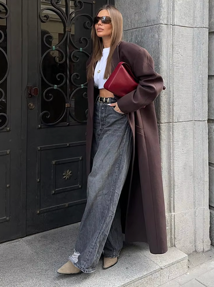 Manteau Trench Long et Stylé pour Femmes