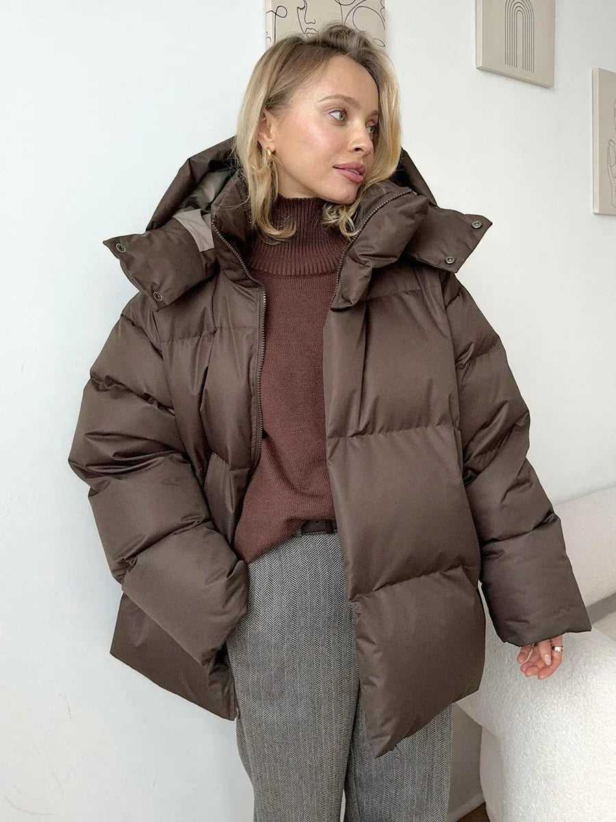 Manteau D'Hiver Épais Rembourré Pour Femmes