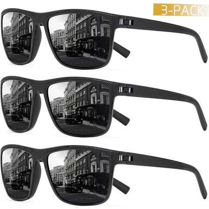 Lunettes de soleil à protection ultime hommes pack de 3