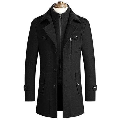 Manteau de Luxe en Laine Vierge pour Hommes