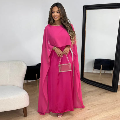 Robe Maxi Cocktail Satinée Élégante pour Femme