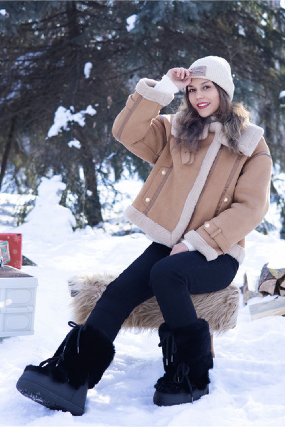 Bottes d'hiver douillettes kawaii pour femmes